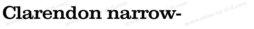 Clarendon narrow字体转换